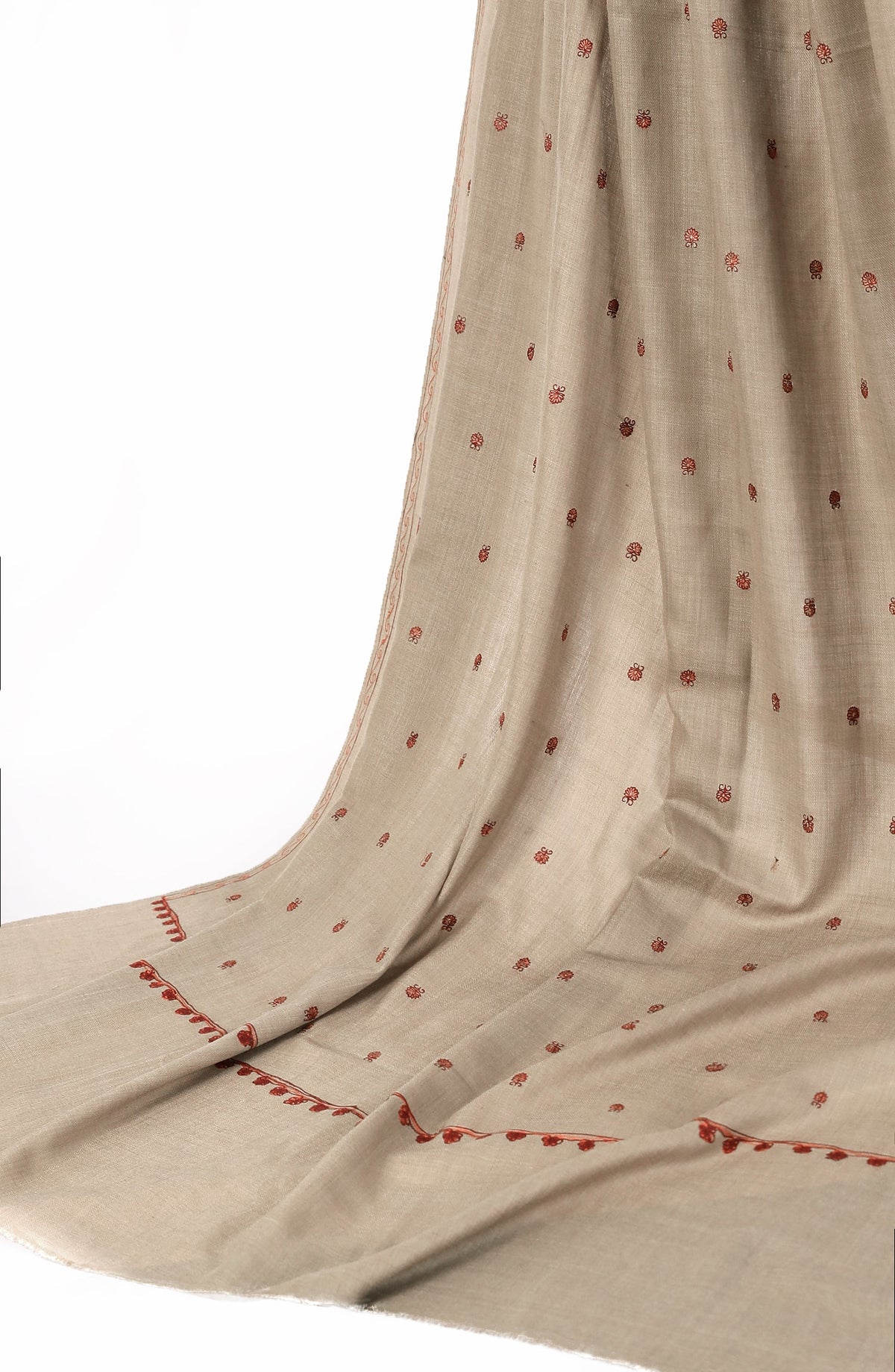 Sui and Computer Work Booti Pashmina Shawl