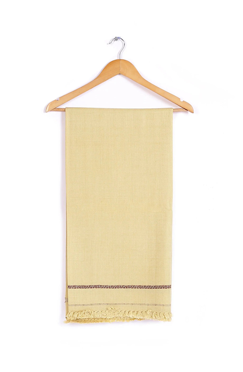 Jackard Self Design Wool Mens Shawl