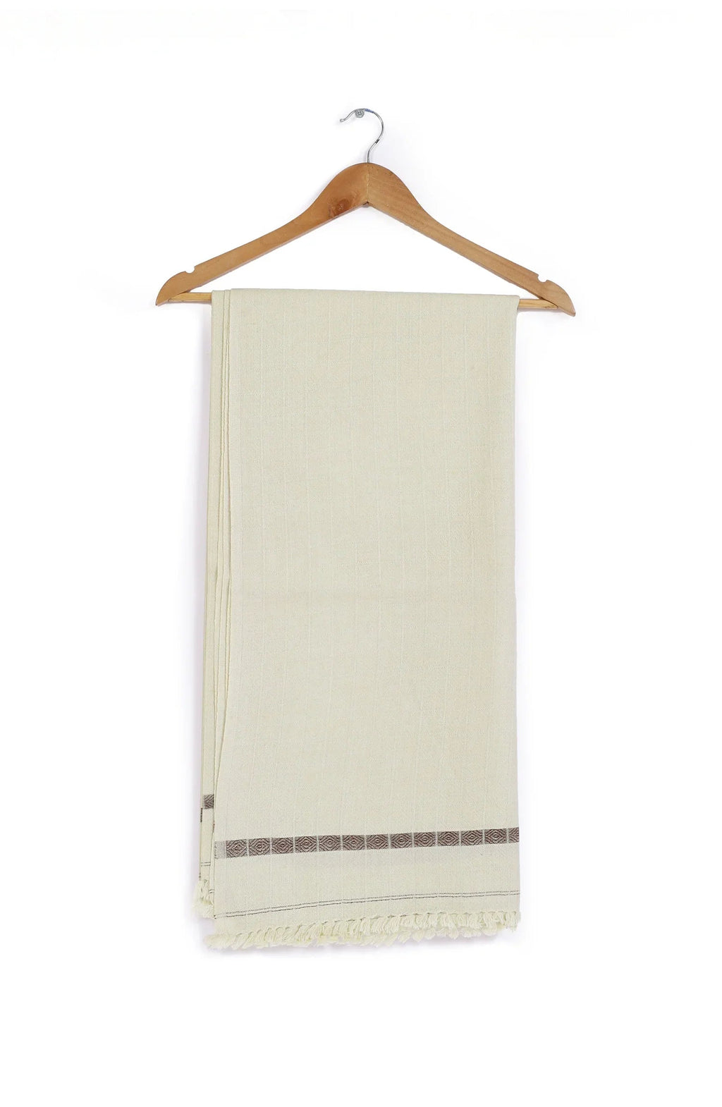 Jackard Self Design Wool Mens Shawl