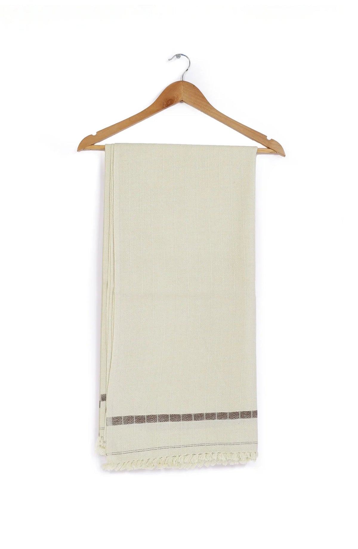 Jackard Self Design Wool Mens Shawl