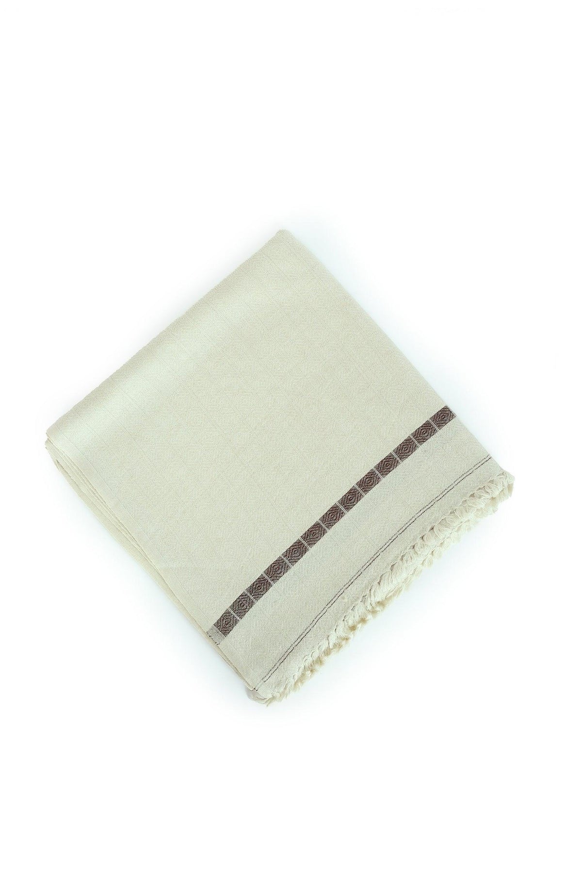Jackard Self Design Wool Mens Shawl
