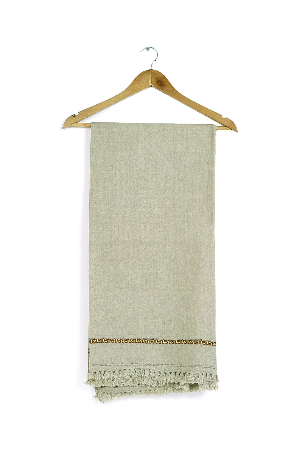 Jackard Self Design Wool Mens Shawl