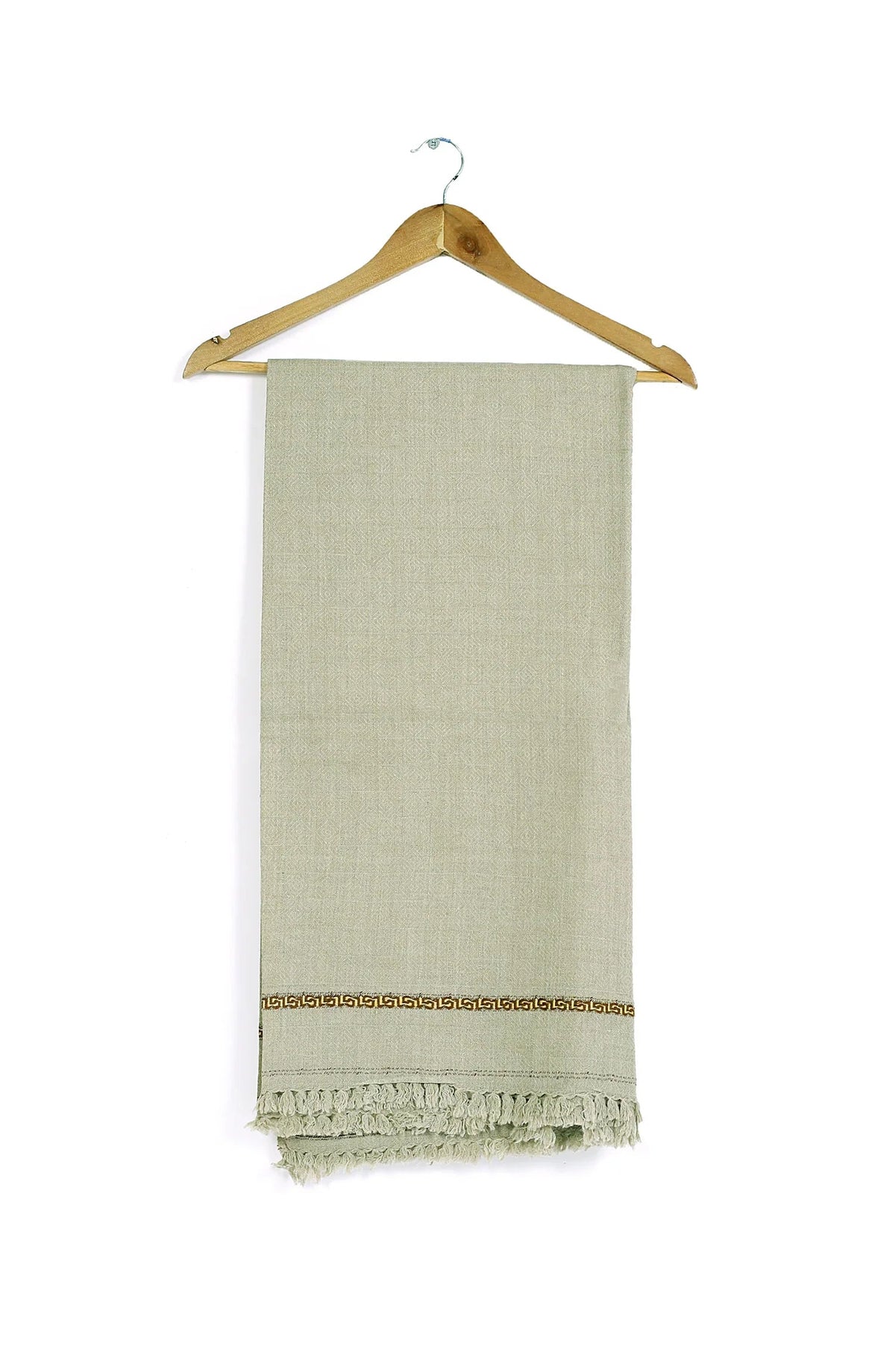 Jackard Self Design Wool Mens Shawl