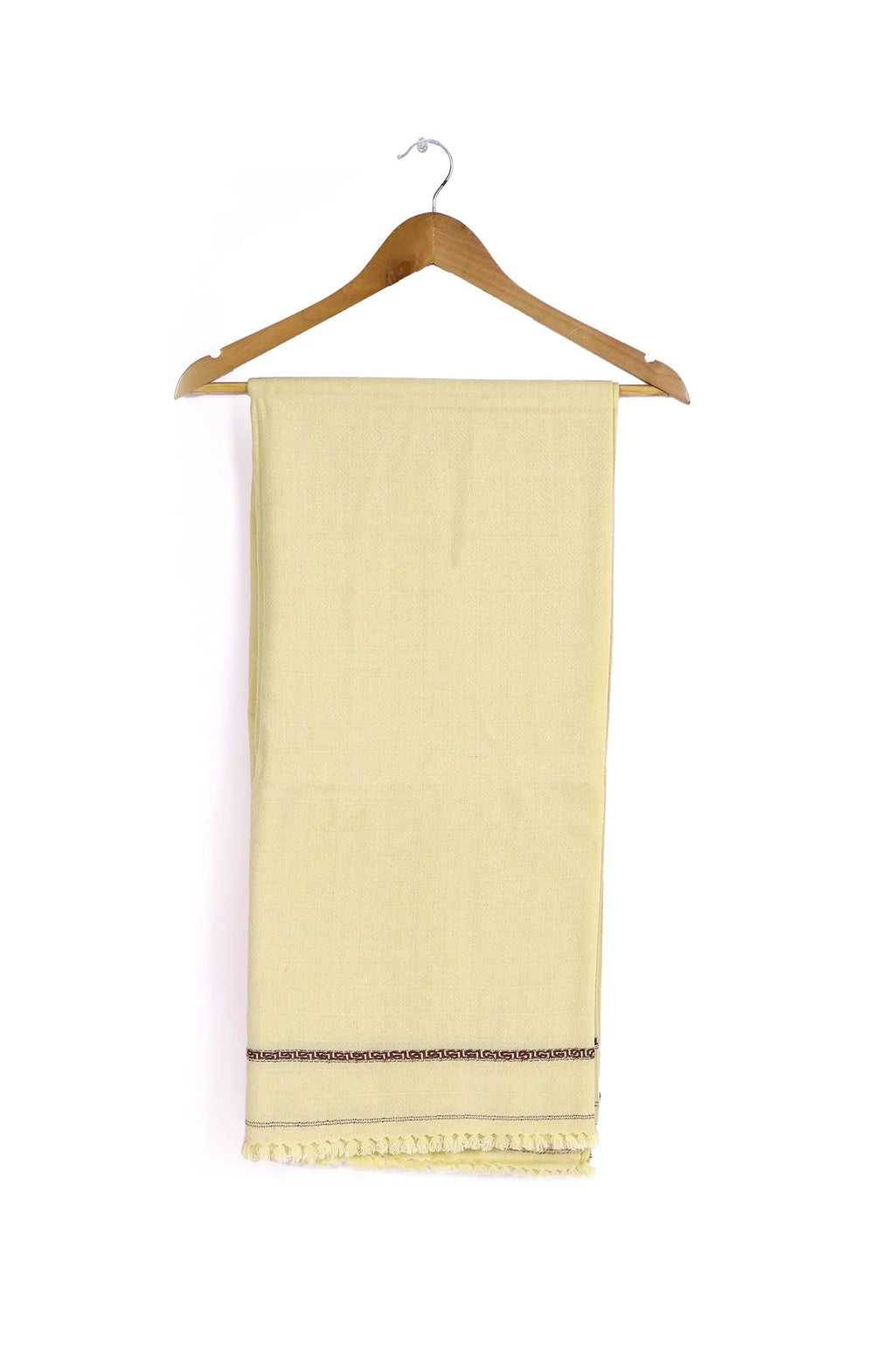Jackard Self Design Wool Mens Shawl