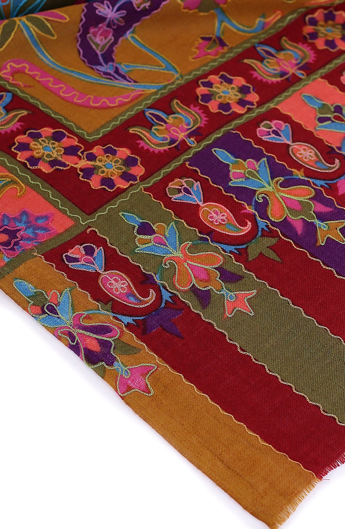 Kalamkaar Ari Jaal Pashmina Shawl