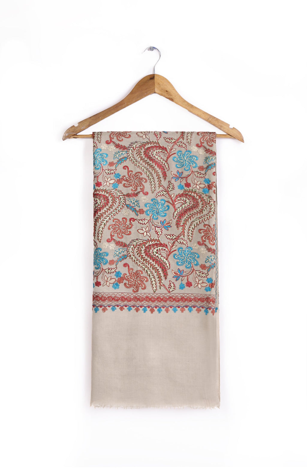 Zari Nalki Multi Jaal Ring Pash Shawl
