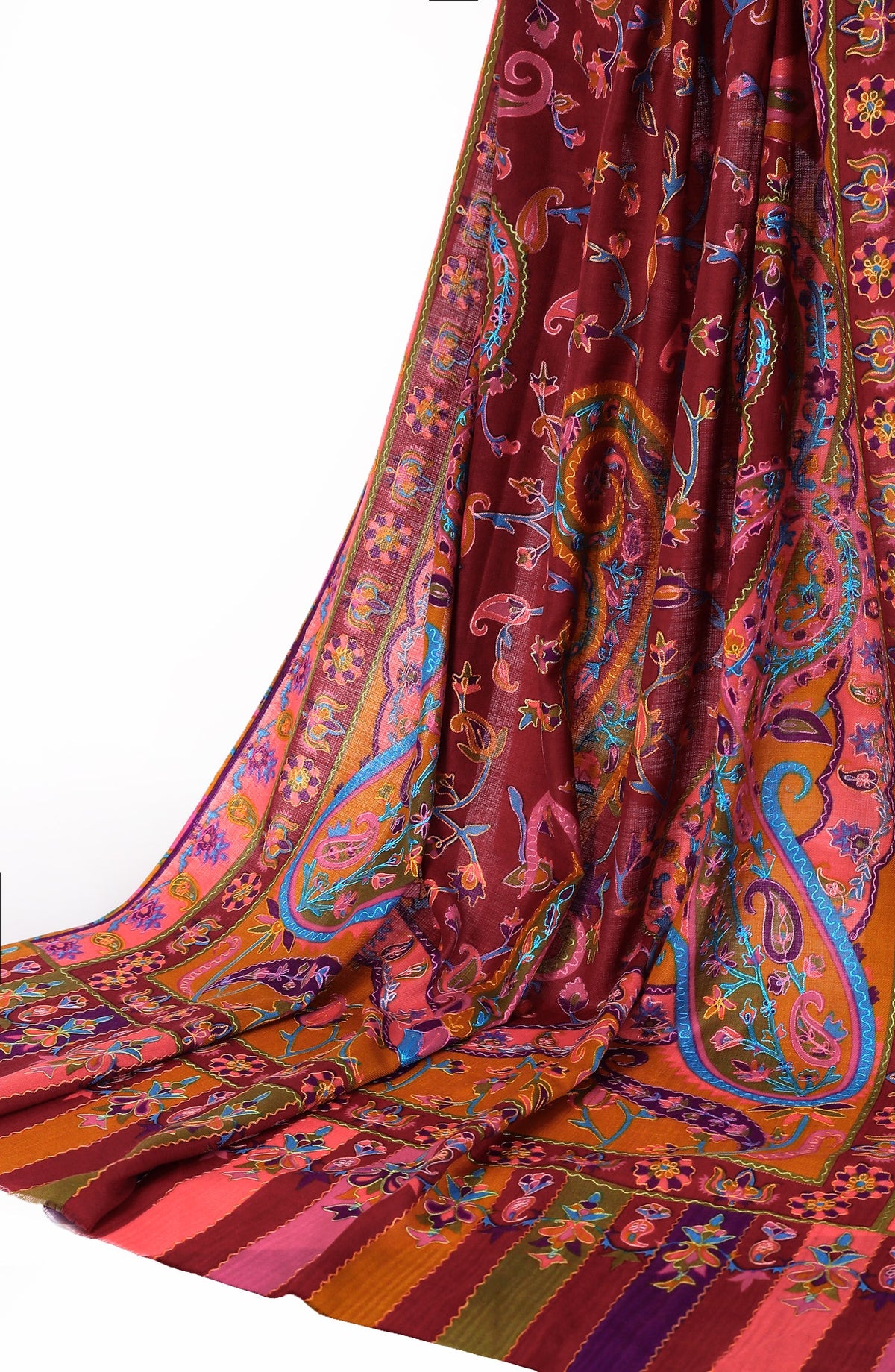 Kalamkaar Ari Jaal Pashmina Shawl