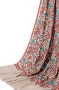 Zari Nalki Multi Jaal Ring Pash Shawl