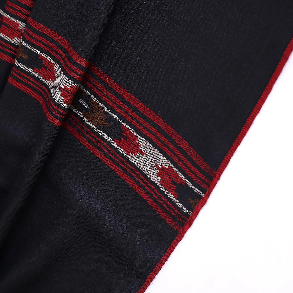 Fine Wool Progen Design Woven Mens Shawl