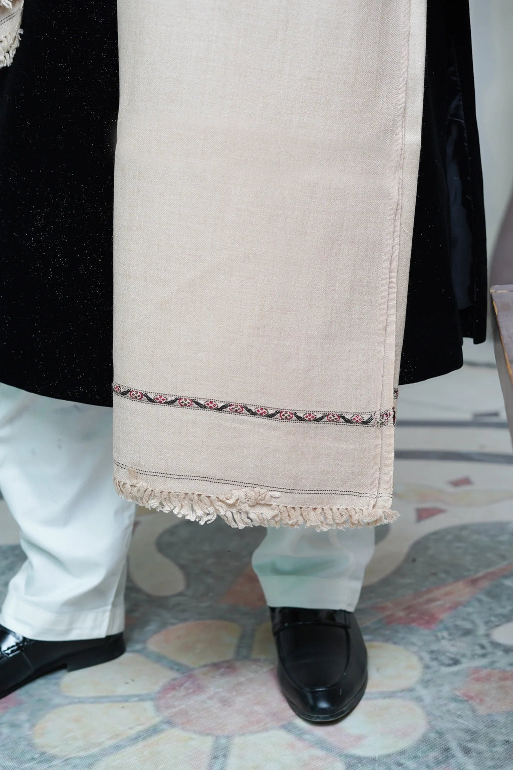 Pure Wool Mens Shawl