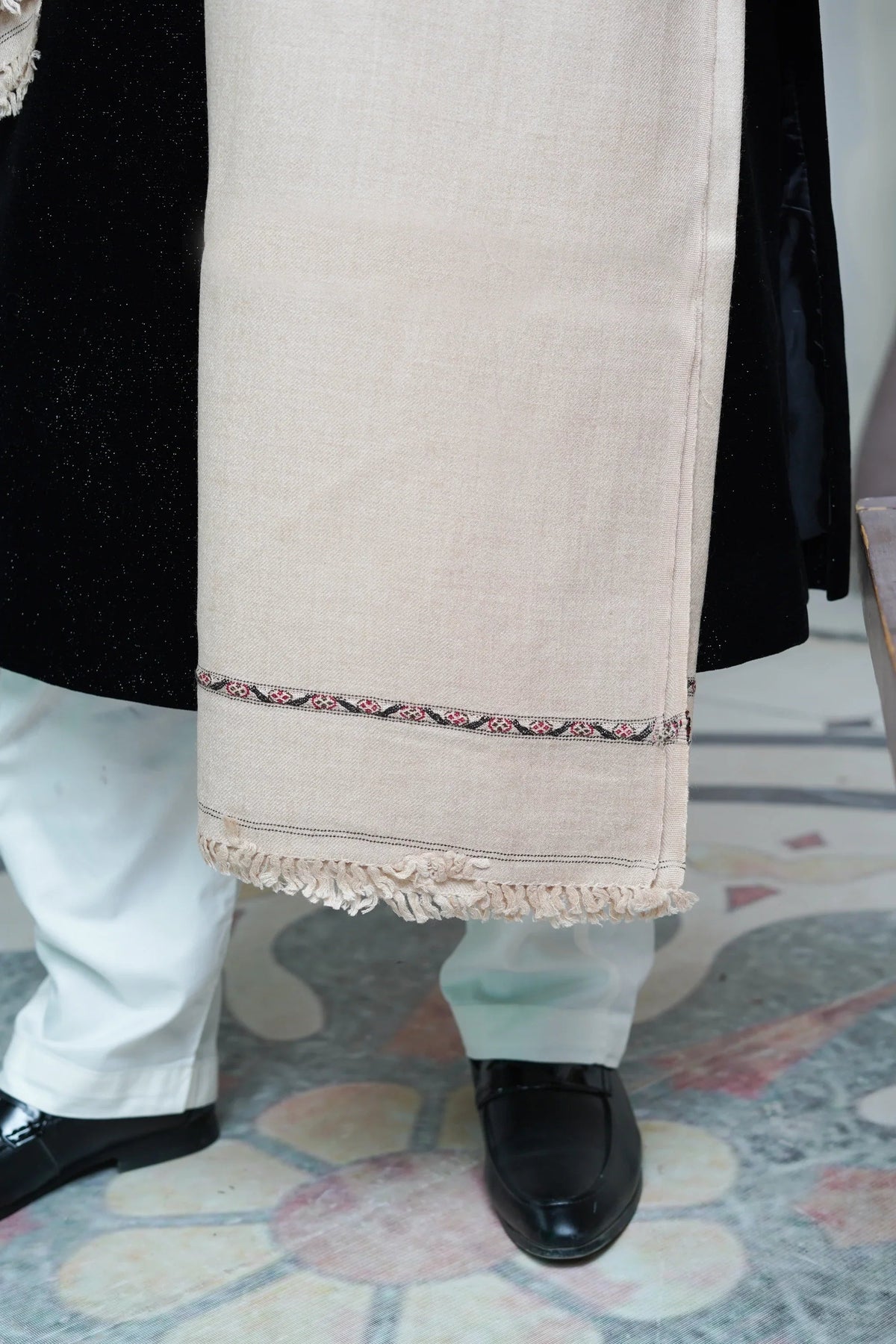 Pure Wool Mens Shawl