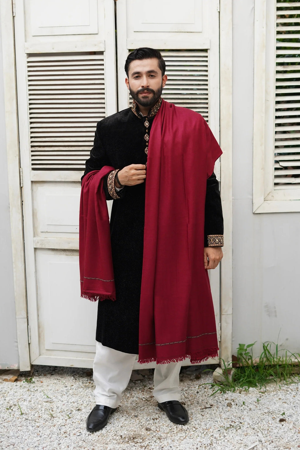 Extra Soft Wool Mens Shawl