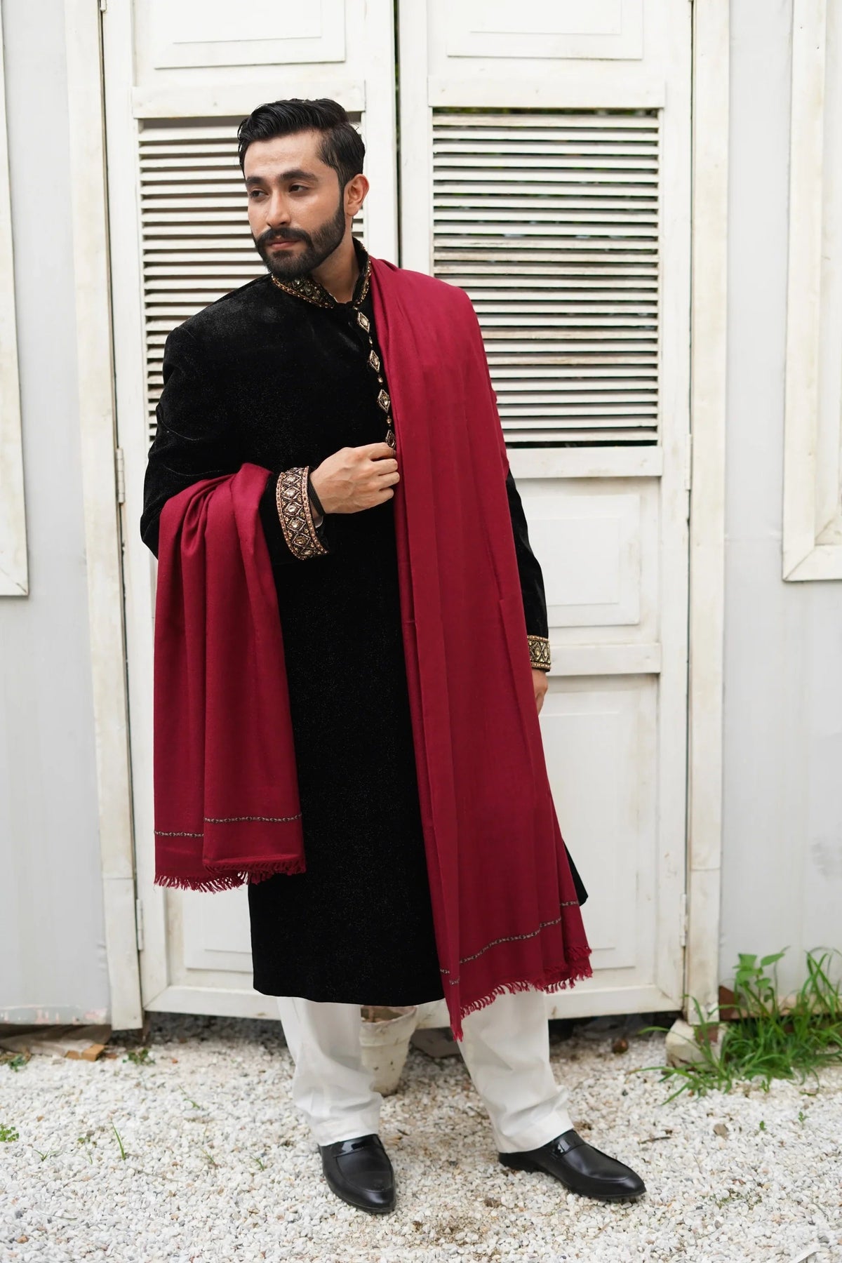 Extra Soft Wool Mens Shawl
