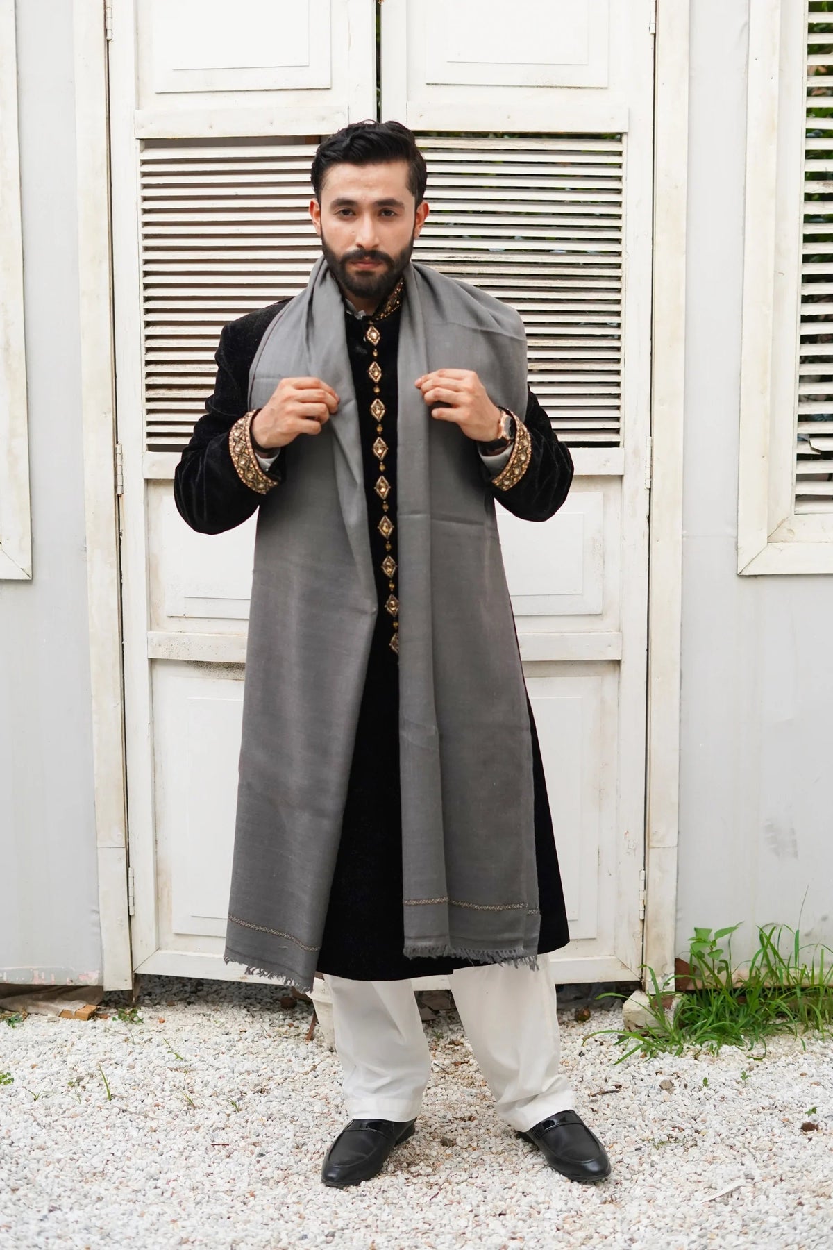 Extra Soft Wool Mens Shawl