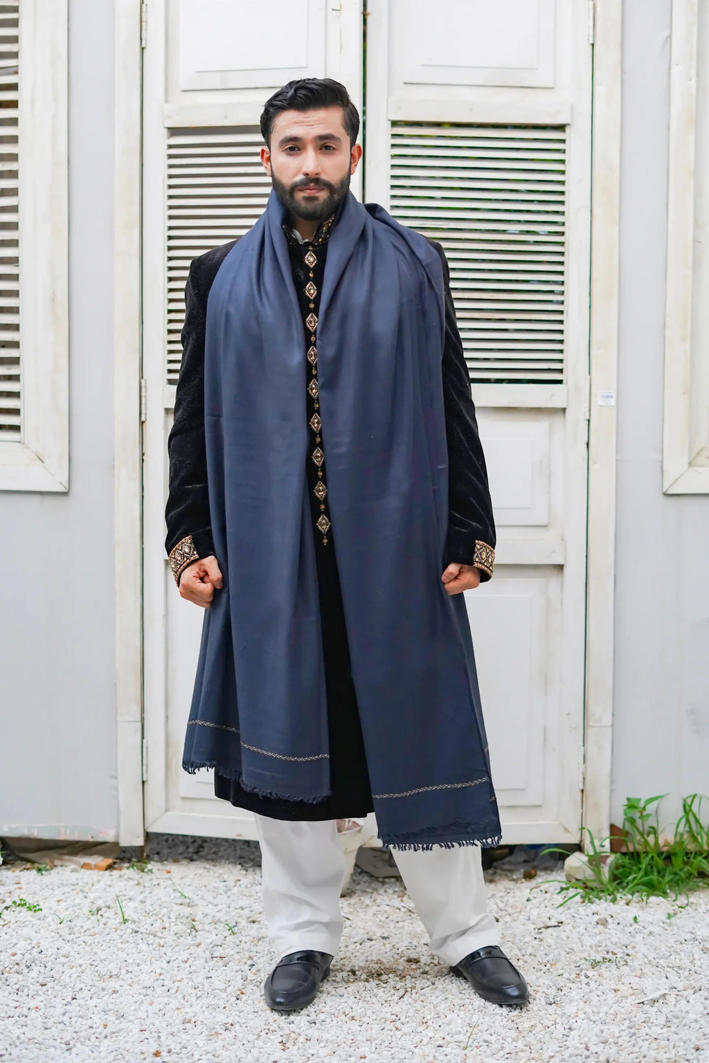 Extra Soft Wool Mens Shawl