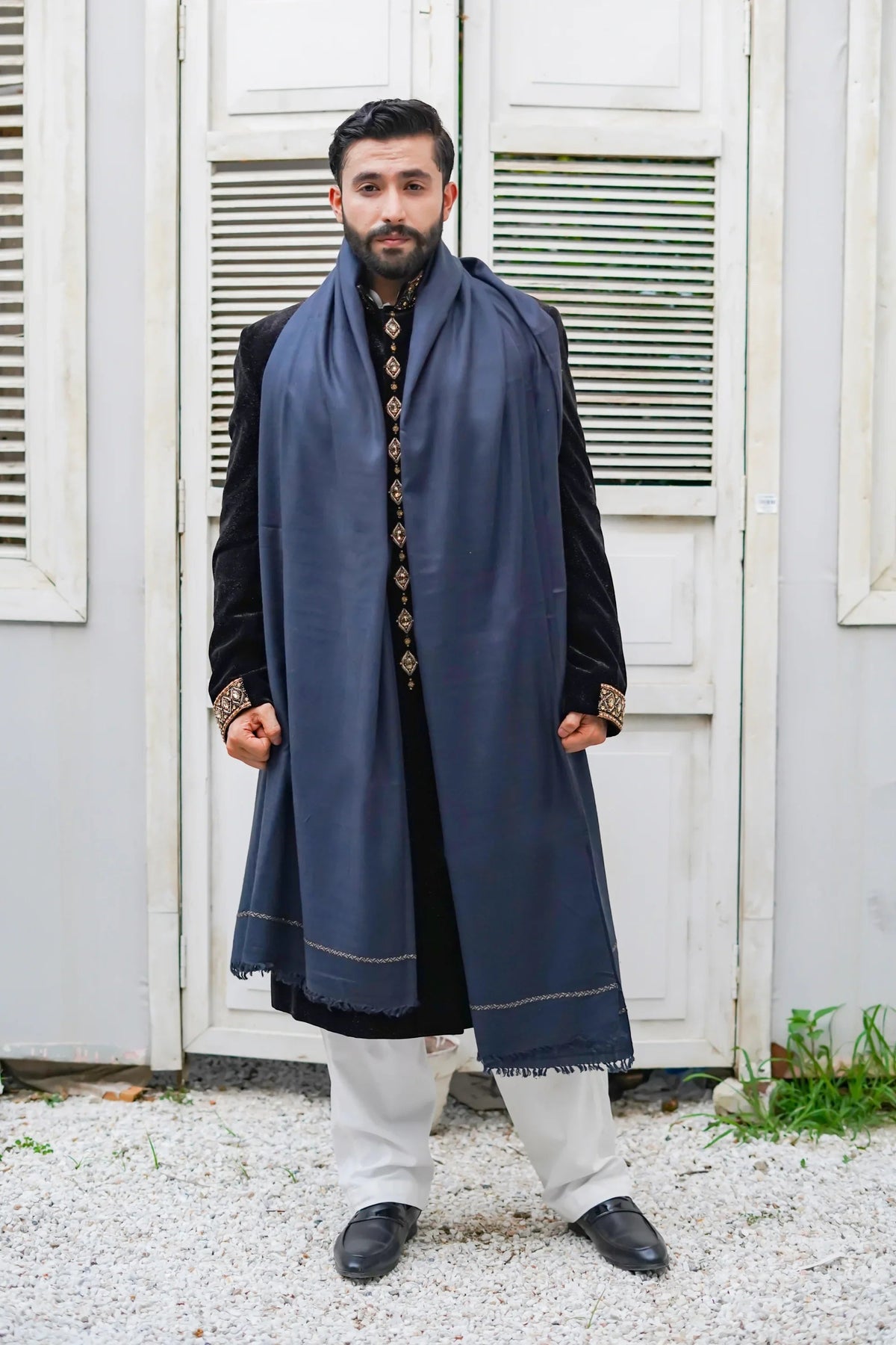 Extra Soft Wool Mens Shawl