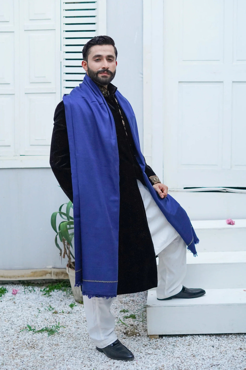 Extra Soft Wool Mens Shawl