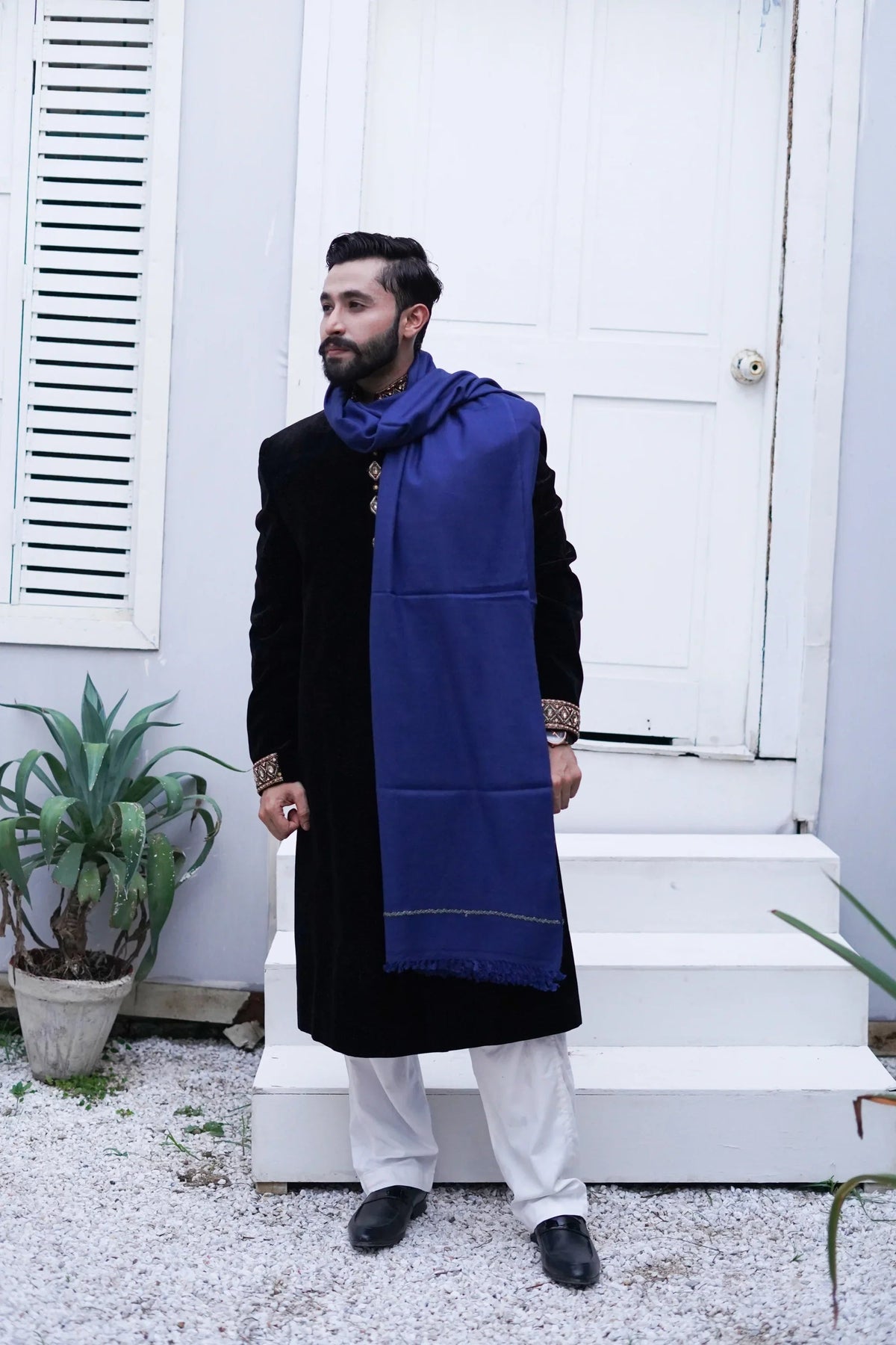 Extra Soft Wool Mens Shawl