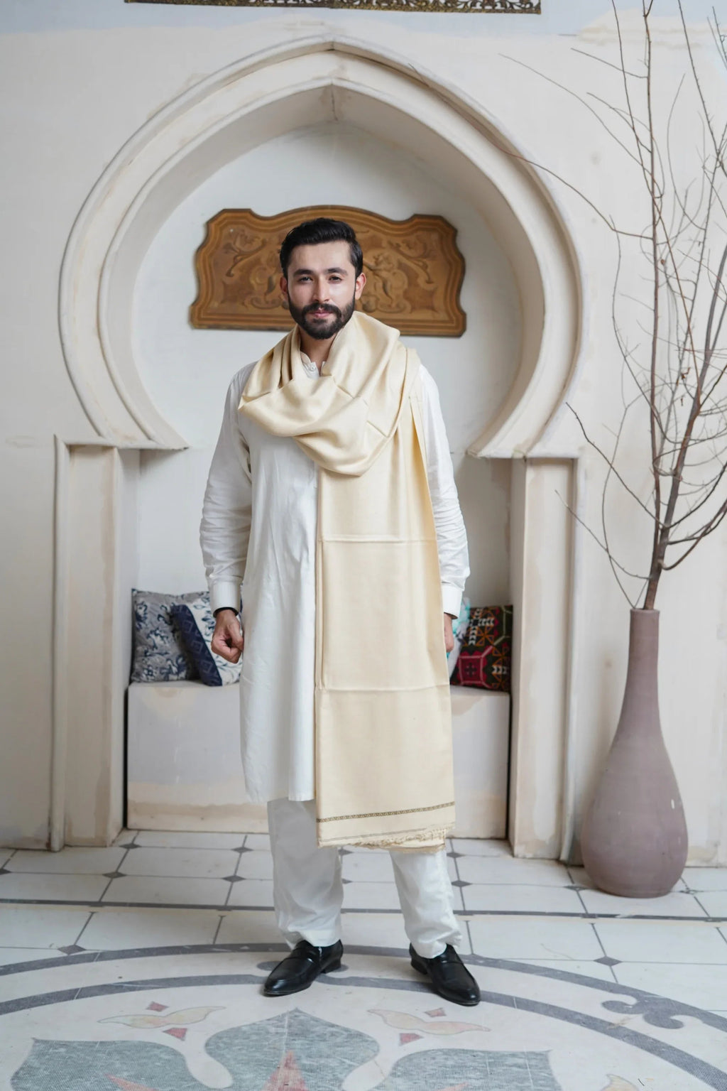 Extra Soft Wool Mens Shawl