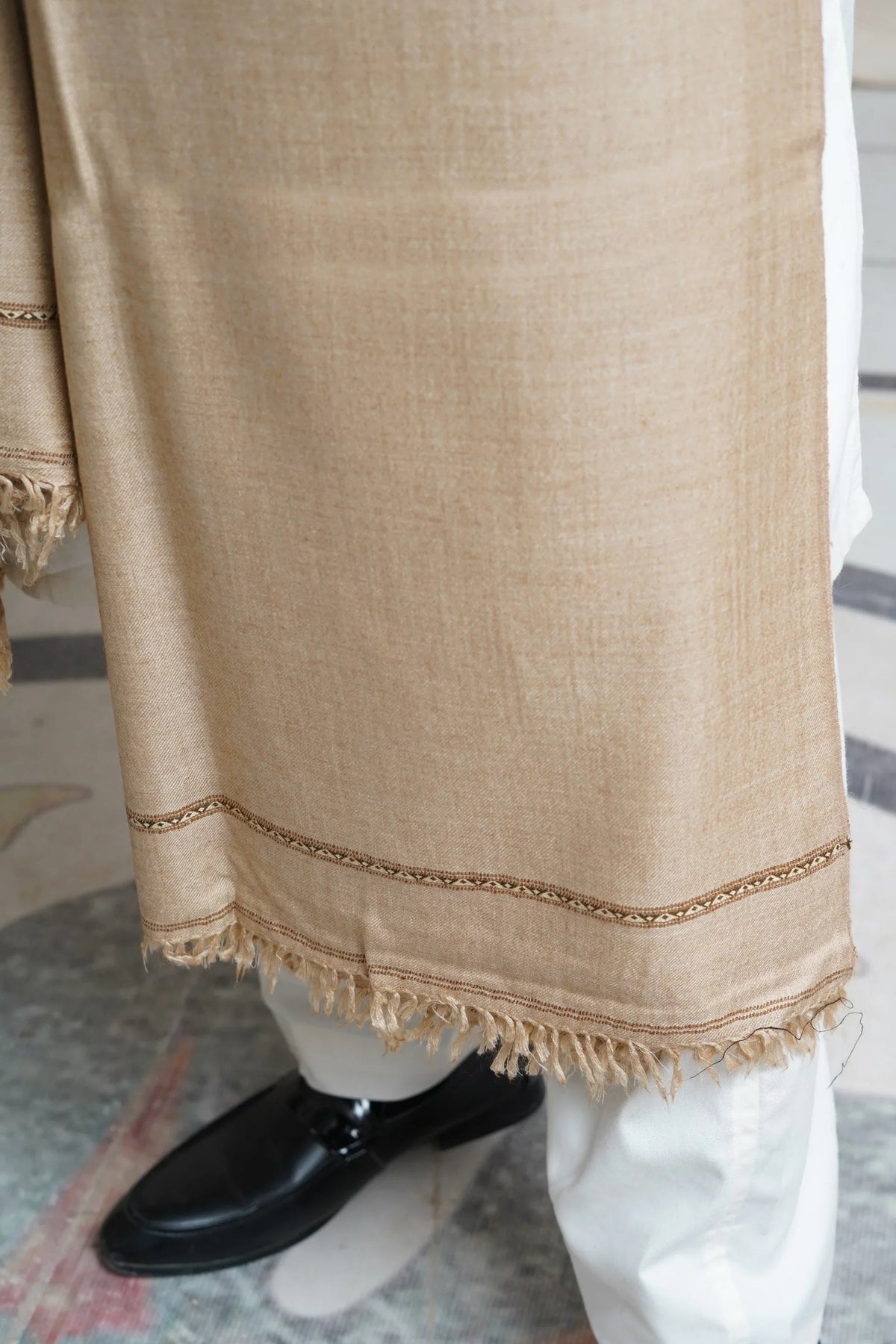 Extra Soft Wool Mens Shawl
