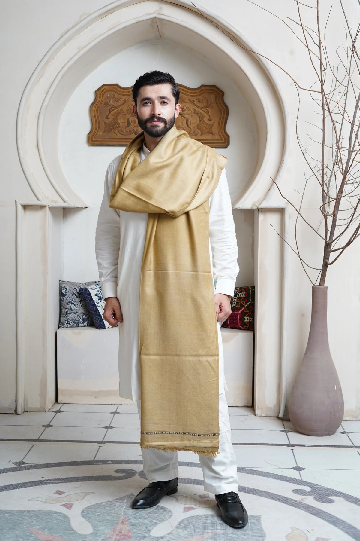 Extra Soft Wool Mens Shawl