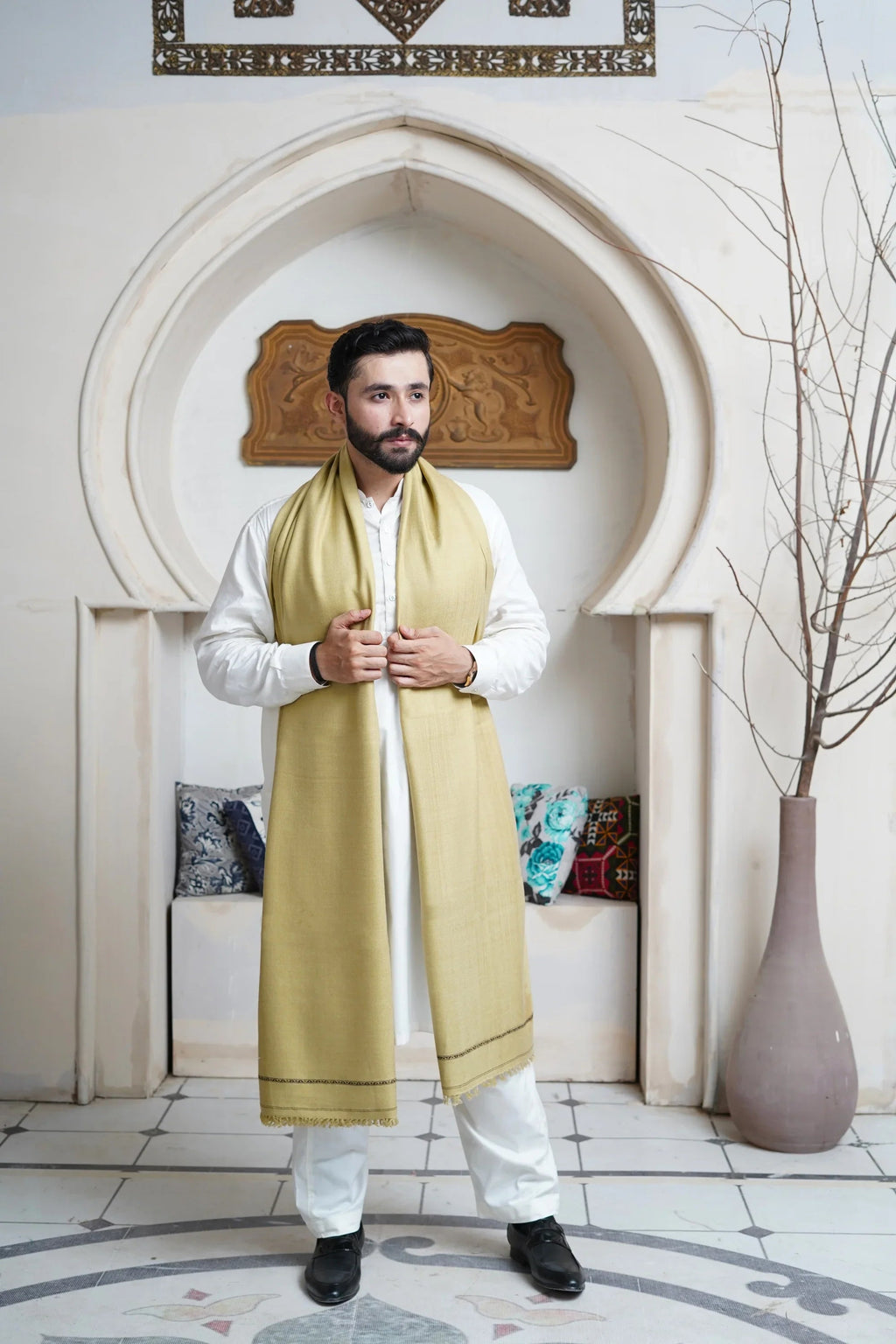 Extra Soft Wool Mens Shawl