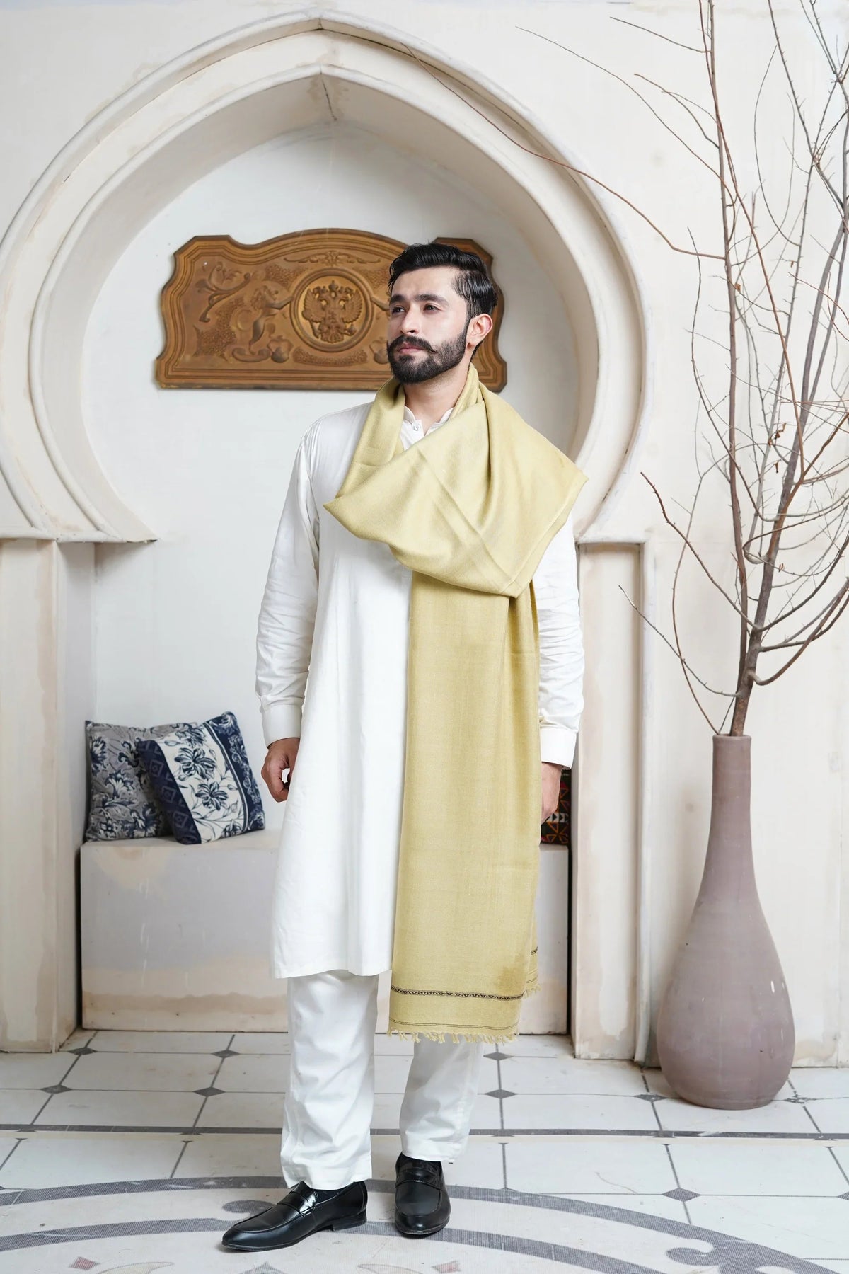 Extra Soft Wool Mens Shawl
