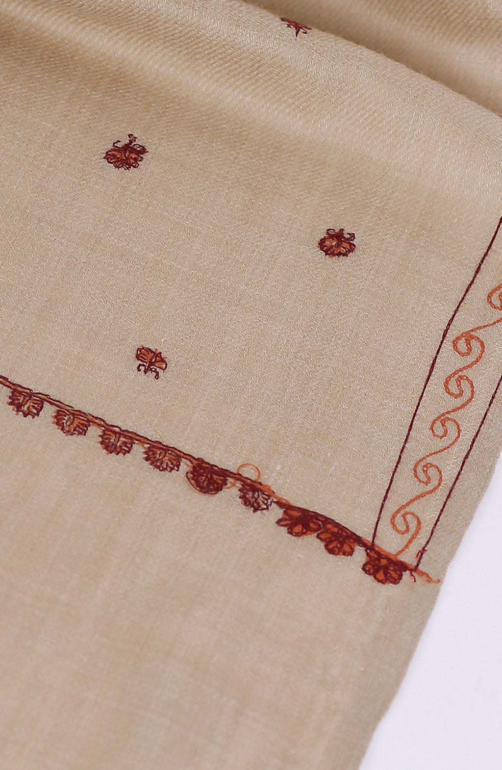 Sui and Computer Work Booti Pashmina Shawl