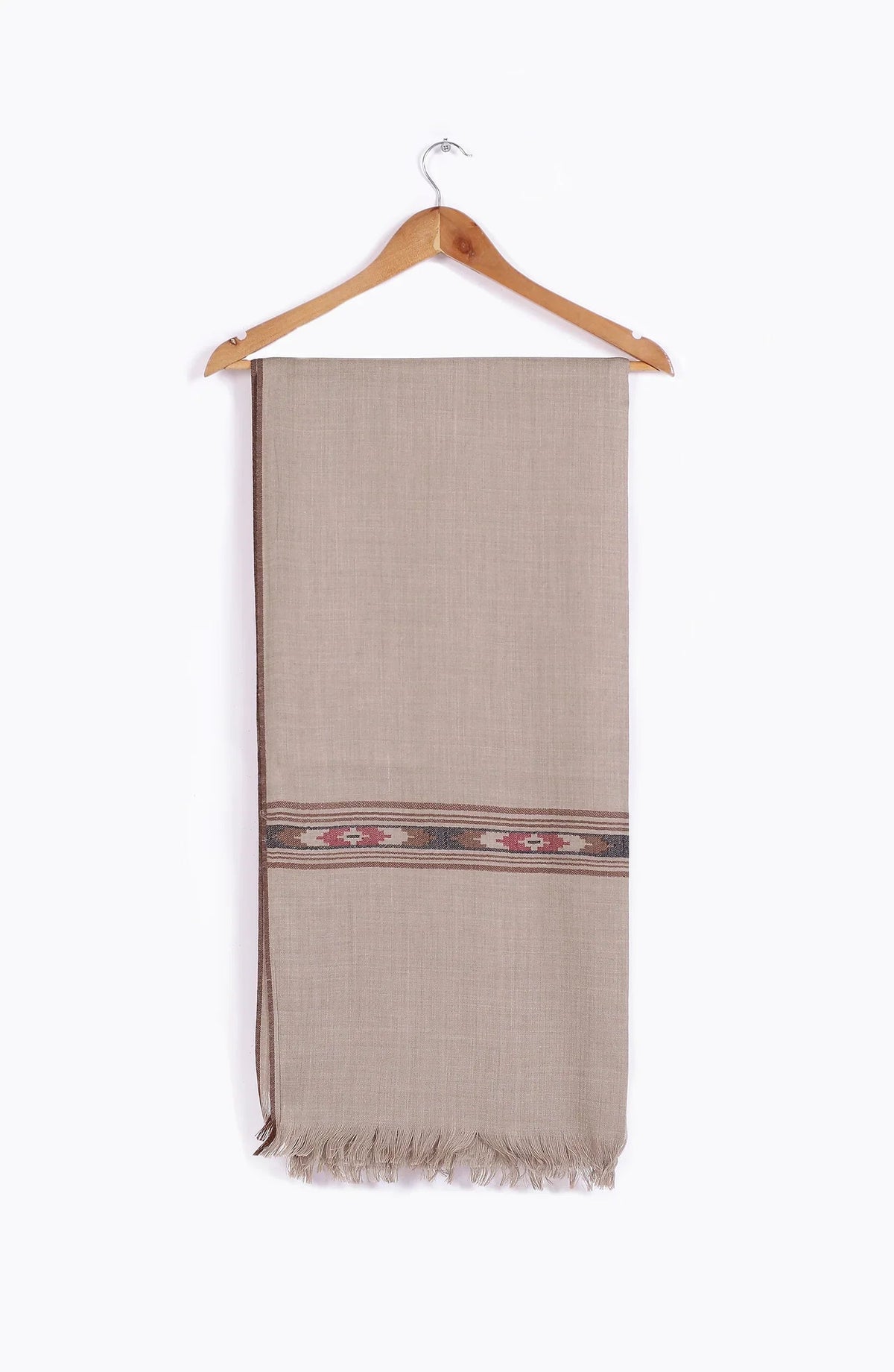 Fine Wool Progen Design Woven Mens Shawl