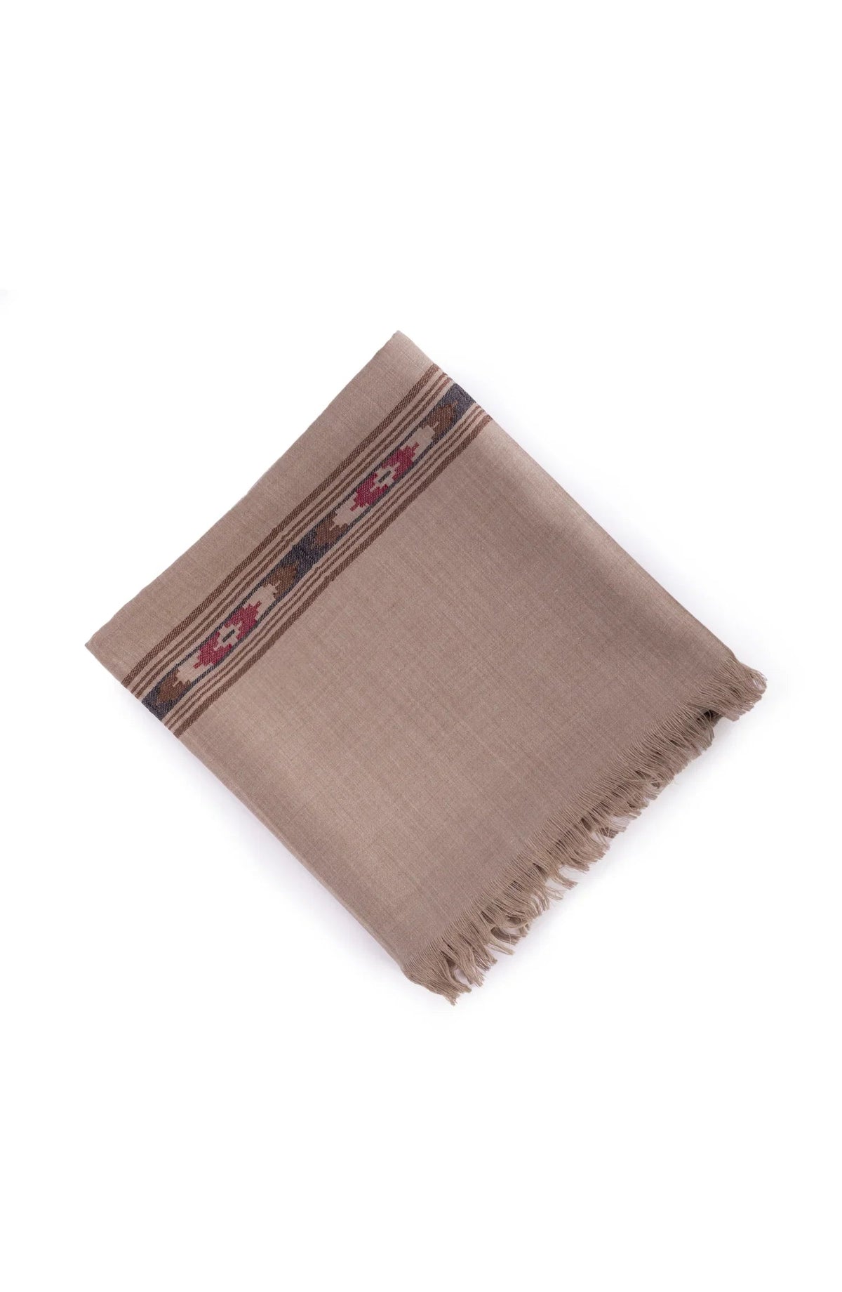 Fine Wool Progen Design Woven Mens Shawl