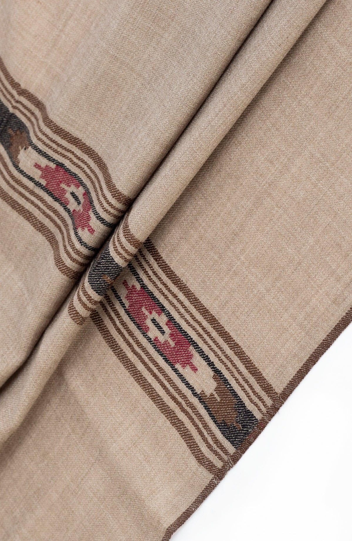 Fine Wool Progen Design Woven Mens Shawl