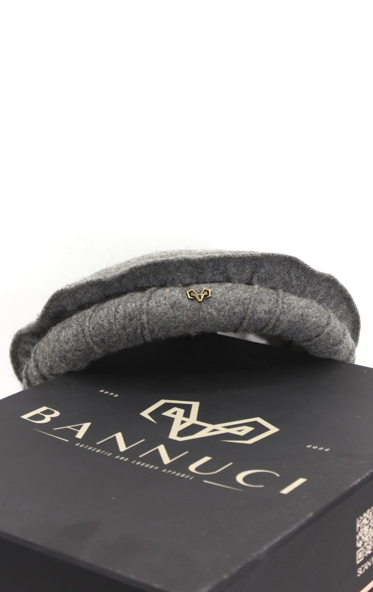 LUXURY HAND MADE PURE WOOLEN DARK GRAY CHITRALI PAKOL CAP FROM BANNUCI