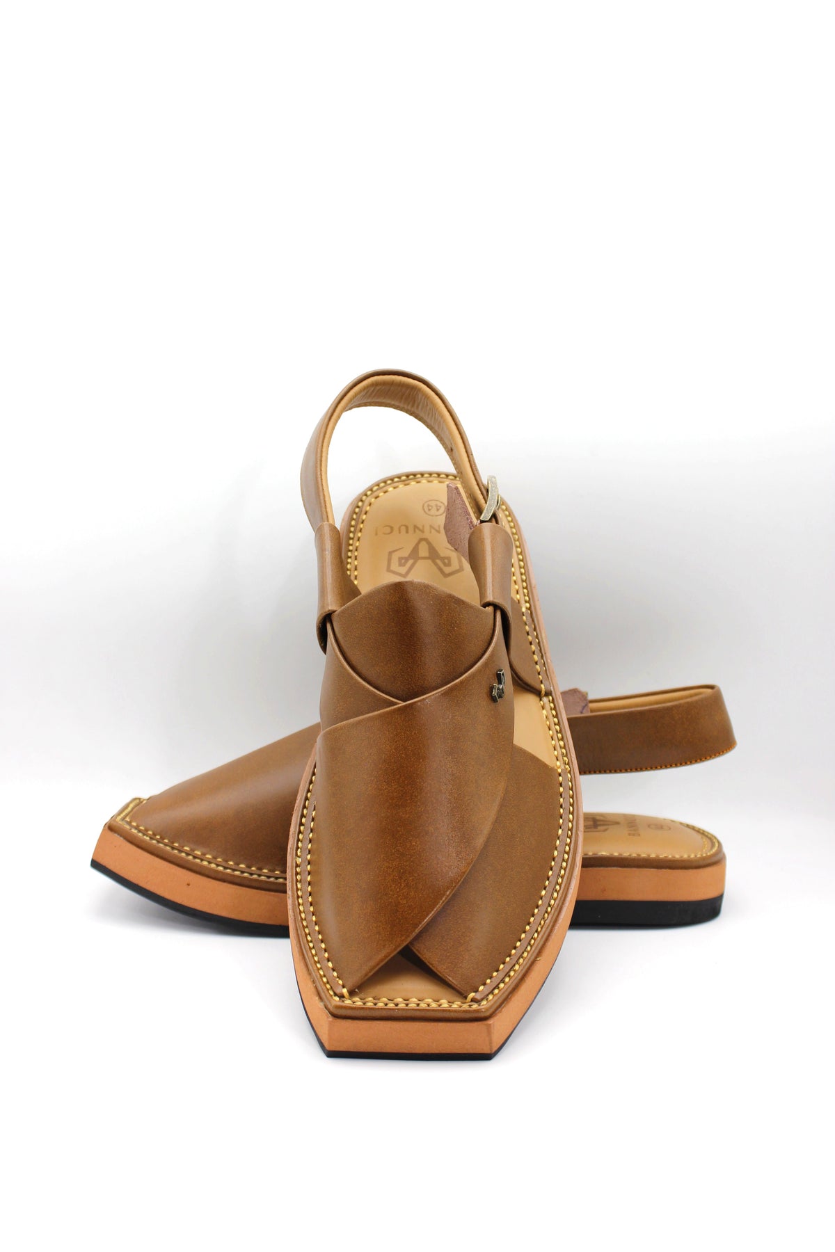Luxury Brown Peshawari Kaptaan Chappal