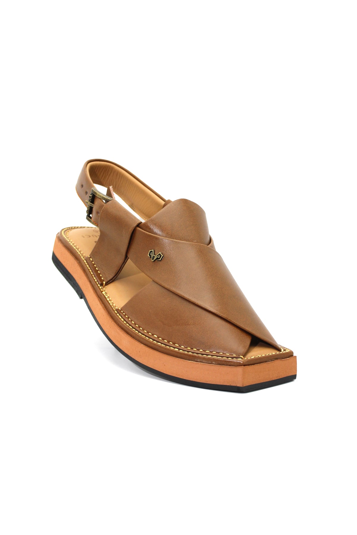 Luxury Brown Peshawari Kaptaan Chappal