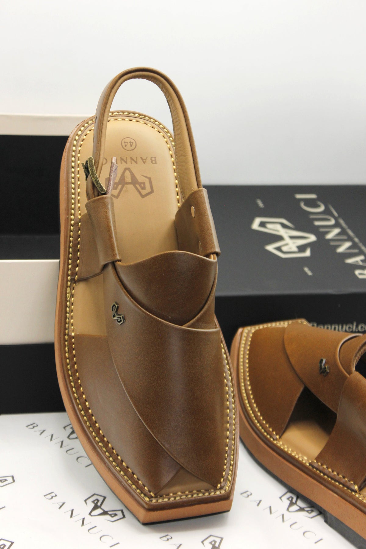 Luxury Brown Peshawari Kaptaan Chappal