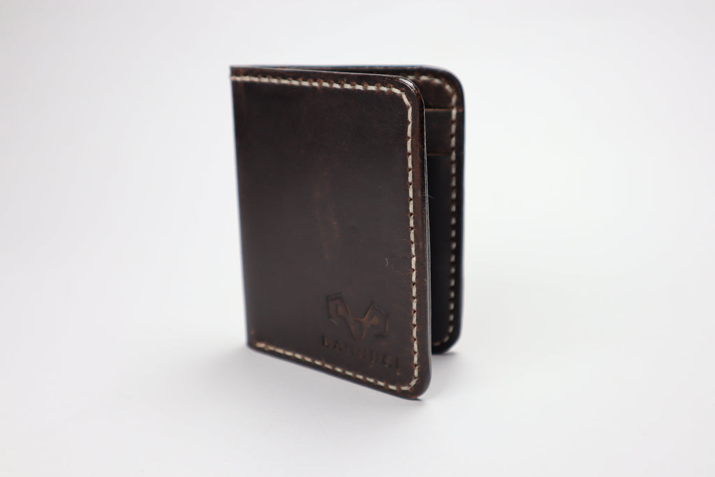 Premium Quality Tan Brown Vertical Leather Card Holder by Bannuci