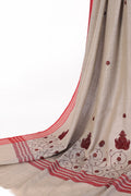 Red Pattern Computer Embroidery Palla Pashmina Shawl