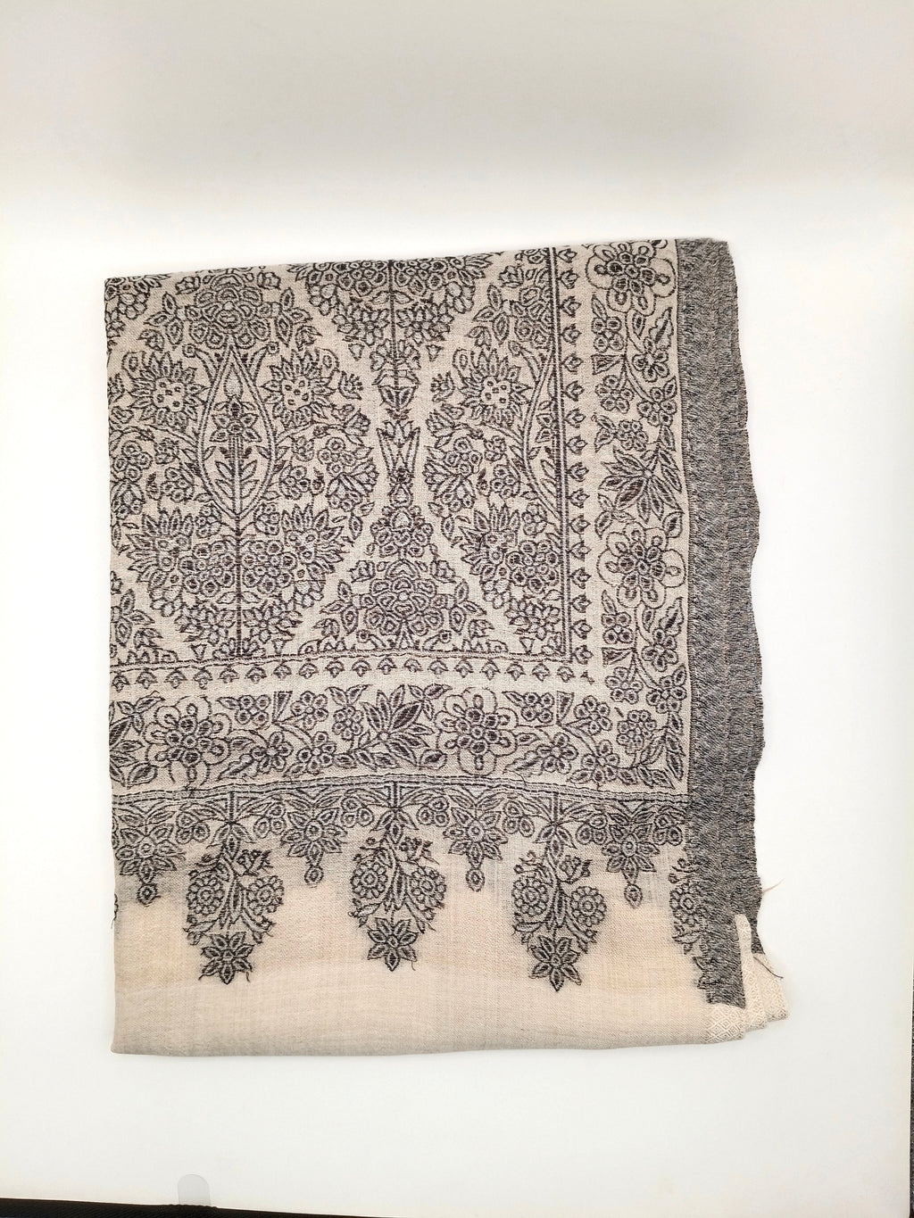 Extremely Soft Pashmina Kani Shawl With Khadi Pattern