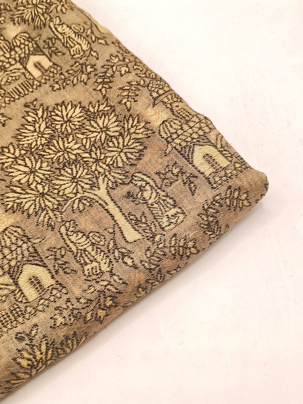 Toosh Kani Shawl With Khadi Pattern