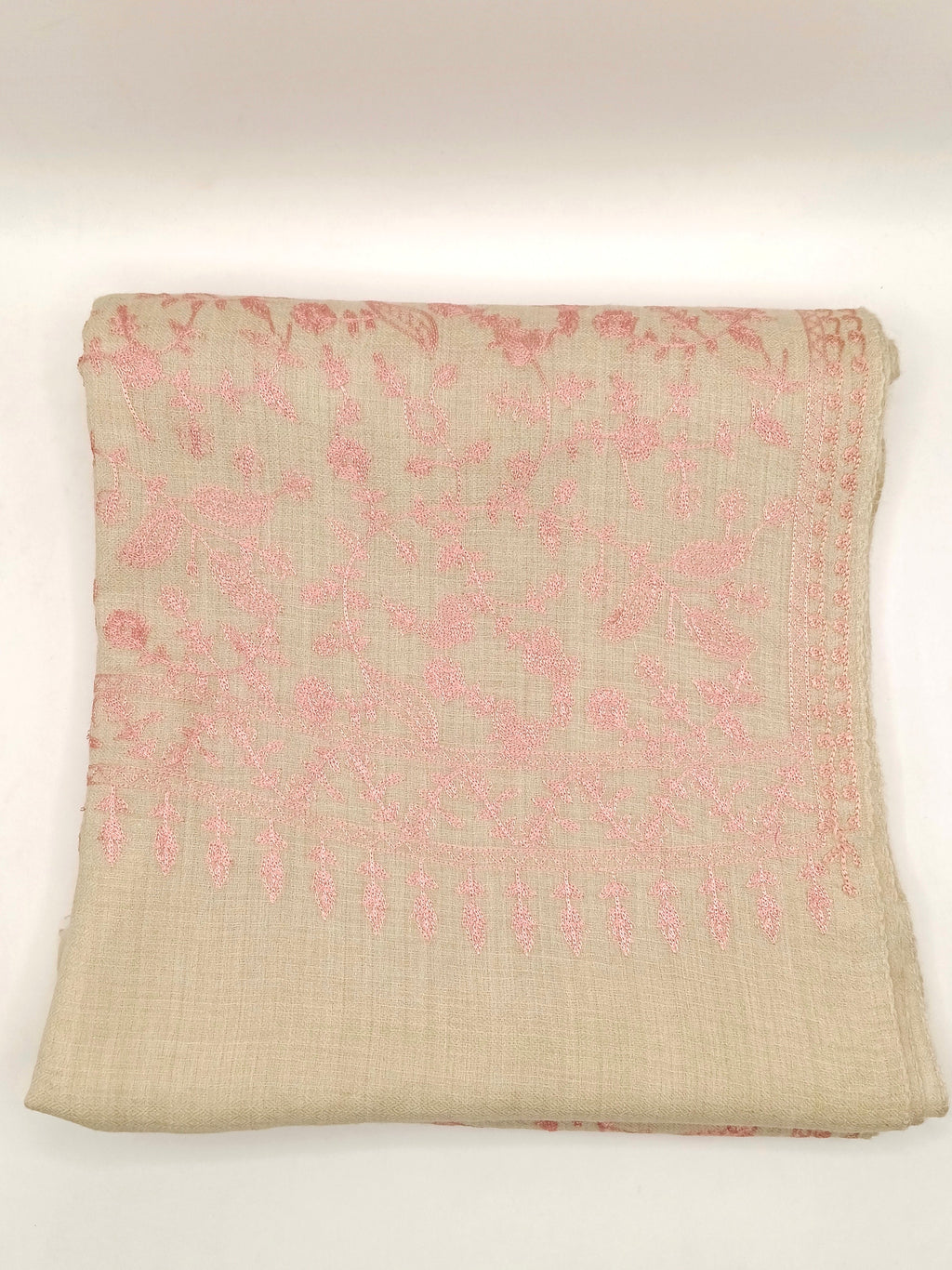 Premium Quality Embroidered Pashmina Cashmere Shawl With Ari Work