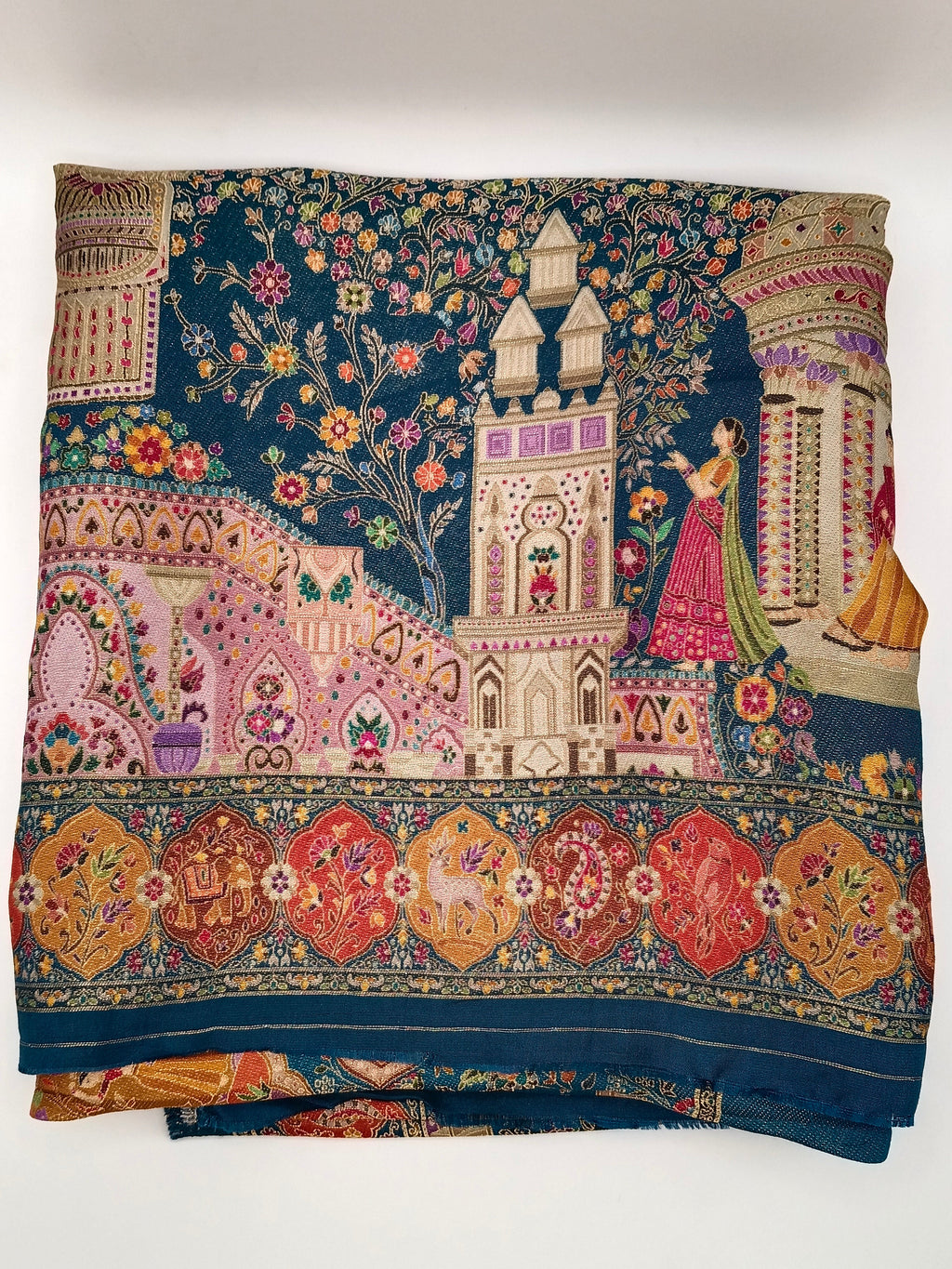 Premium Quality  Multi Mix Color kani Silk   Shawl