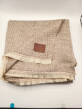 Premium Quality Cream Checked pure woolen Shawl