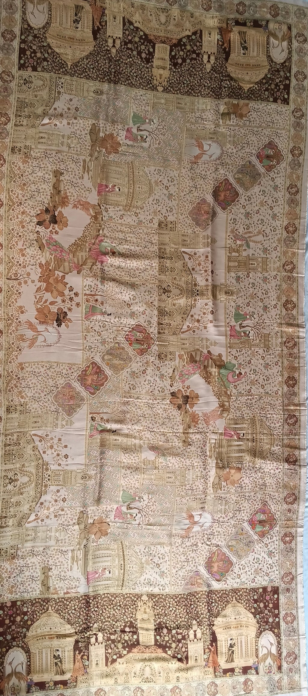 Premium Quality Mix Multi Color kani Silk   Shawl