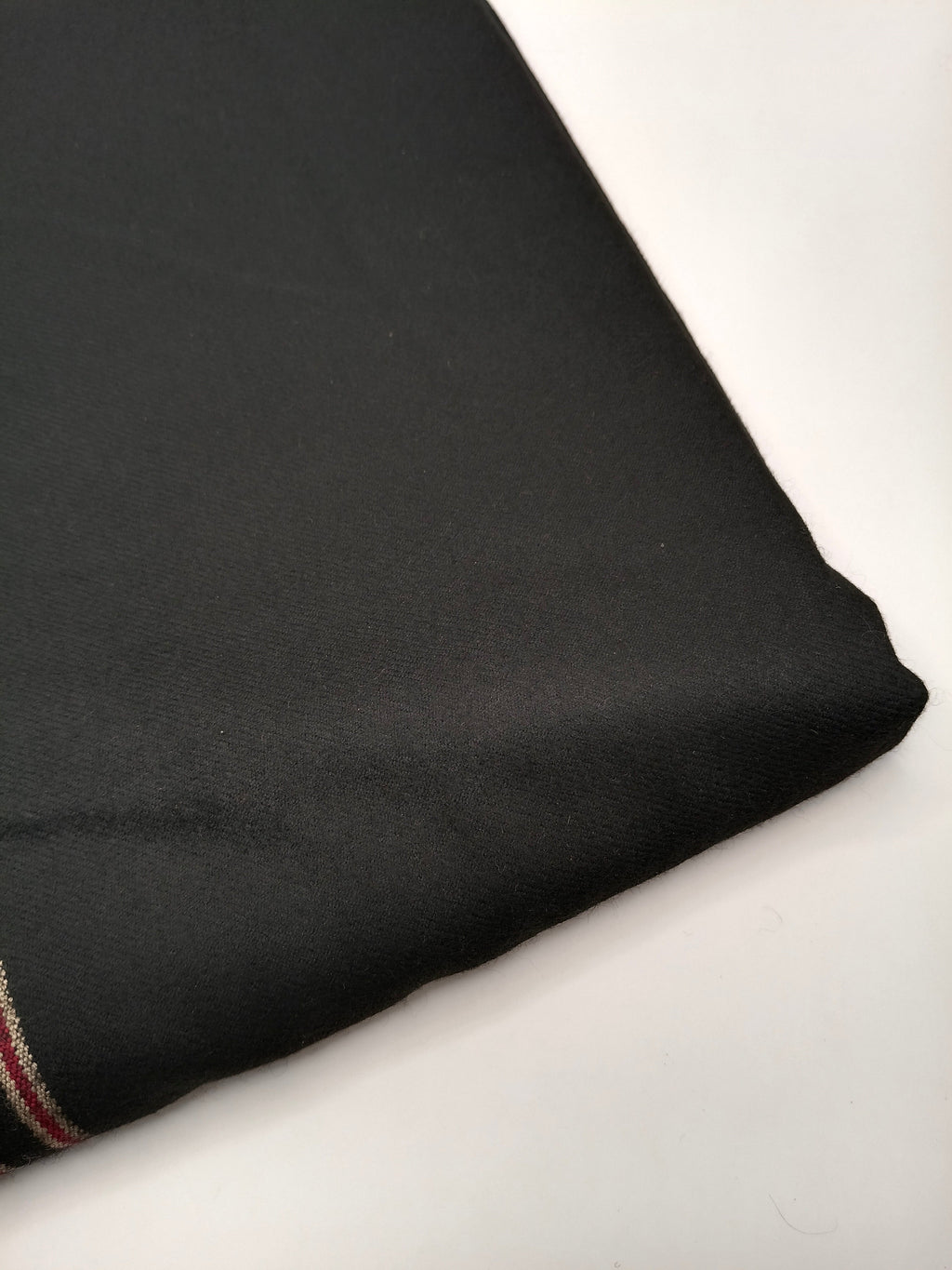 Premium Quality Multi Color Striped Double Fiber 72 Black Woolen Shawl