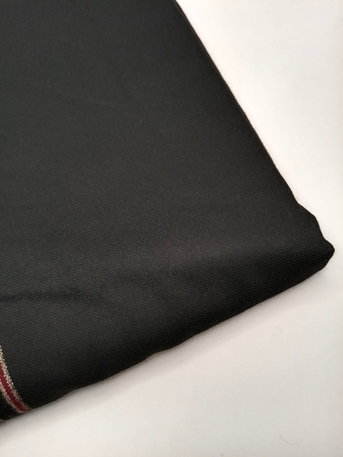 Premium Quality Multi Color Striped Double Fiber 72 Black Woolen Shawl