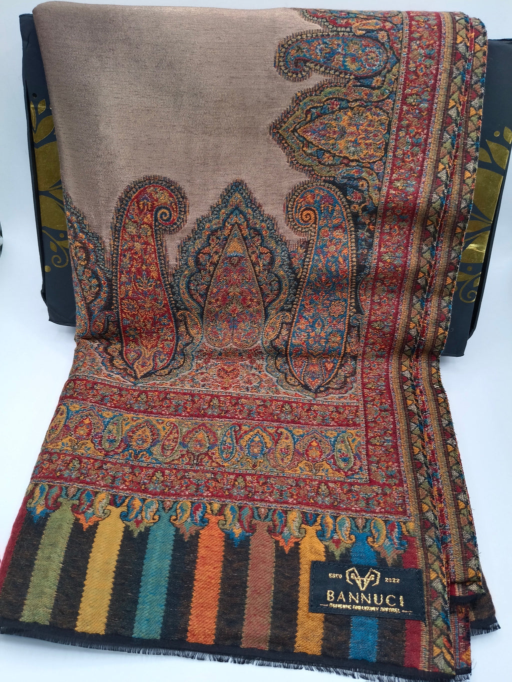 Premium Quality Moonlight Mix Multi Color kani moonlight Silk Pashmina Cashmere Shawl