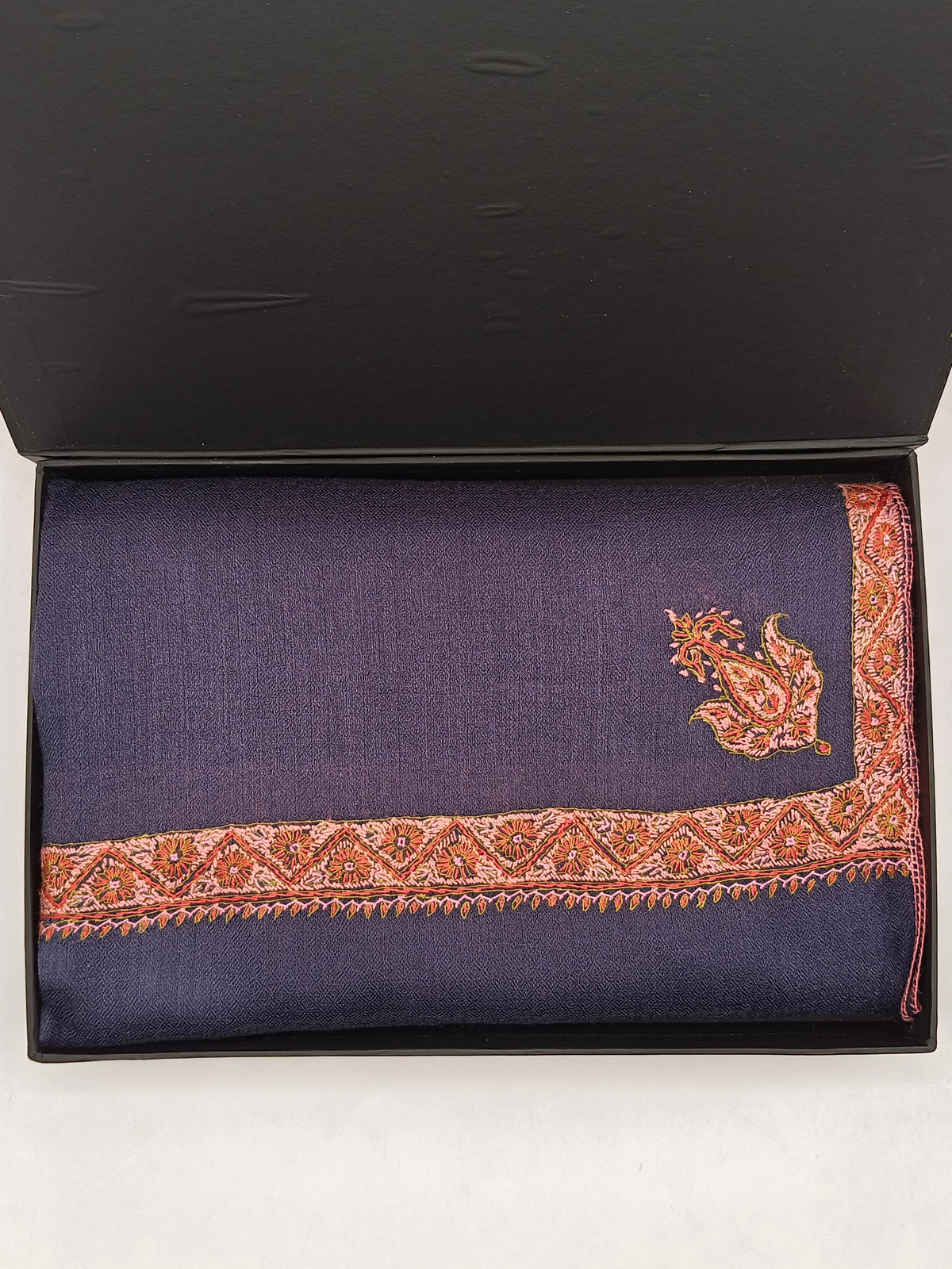 Hand Embroidered Original Toosh Shawl With Border