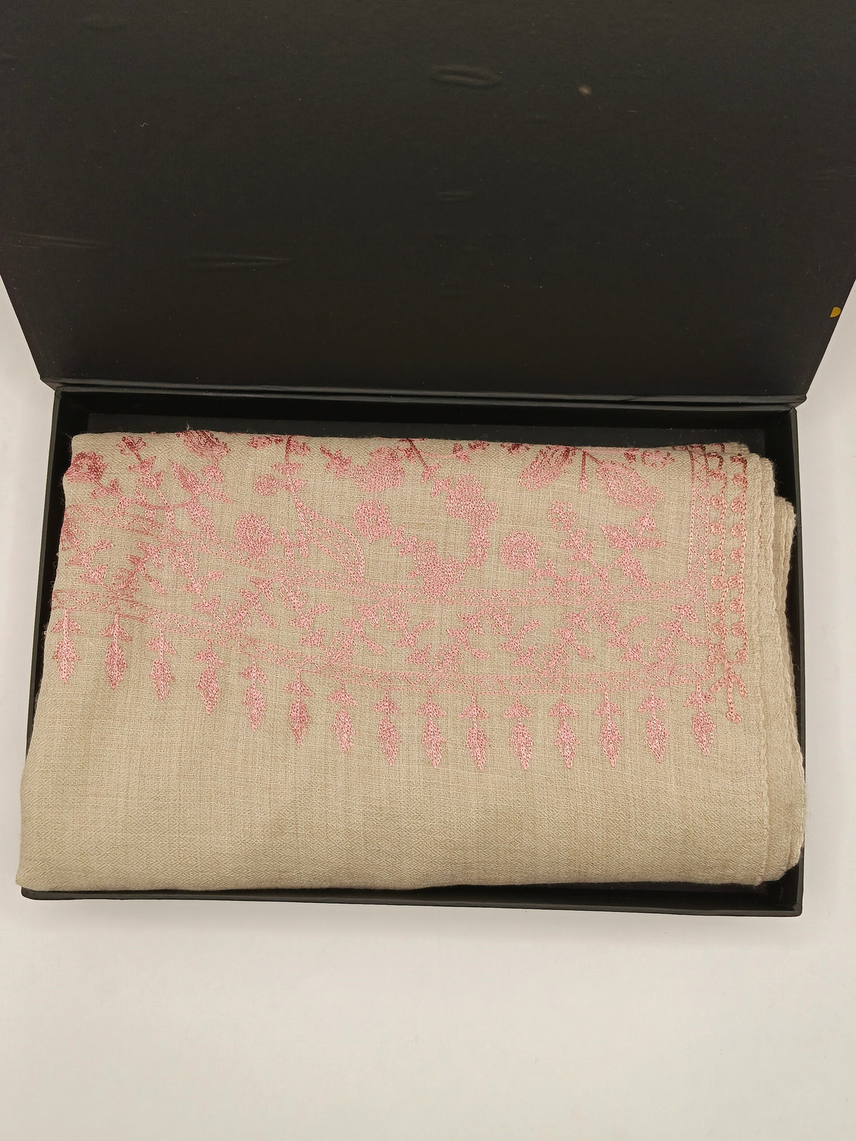 Premium Quality Embroidered Pashmina Cashmere Shawl With Ari Work