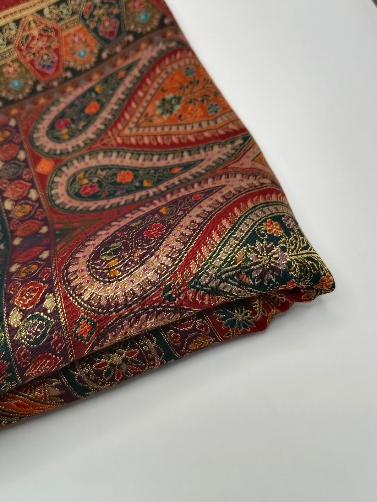 Premium Quality  Multi Mix Color kani Silk   Shawl