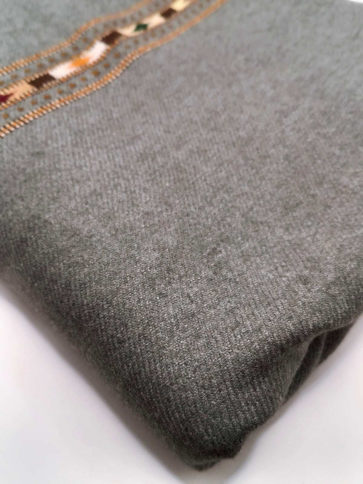 Premium Quality Heavy Weight Light Gray Pure/High Grade 48 Fiber Shawl